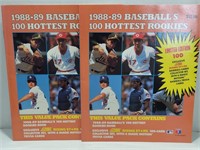 1988-89 Baseball Hottest Rookies Mag 2 Units