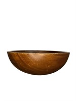 Large Bowl W/ Wood Grain Like Finish