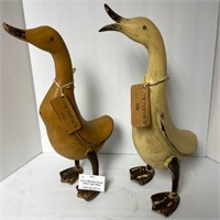 Pair of Wooden Ducks - Alice & Roly
