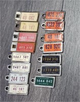 1950s Illinois License Plate Keychains DAV