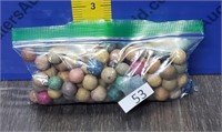 13oz  Bag of Antique Clay  Marbles