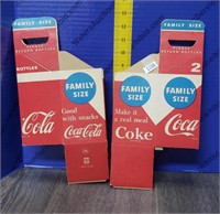 Family Size Coca-Cola  Cardboard Carriers