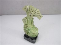 Oriental Light Green Ceramic Fish Art