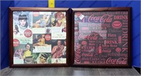 13 x 13 Framed Coca-Cola  Art