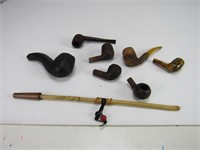Vtg Wooden Pipes & Parts