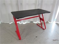 Red & Black Laminate & Metal Desk