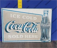 17 x 12 Metal Coca-Cola Sign