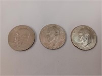 3 Eisenhower Dollars