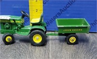 JD 140 Lawn Tractor and Trailer