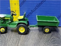JD 140 Lawn Tractor and Trailer.