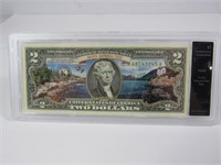 $2 Bill Maine Acadia Nat. Park- Authenticated