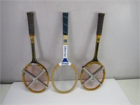 (3) Tennis Rackets- Wilson & Carvaelle