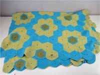 Green & Blue Crochet Blanket