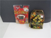 New! 3in1 Poker & Rubiks-Handheld Games