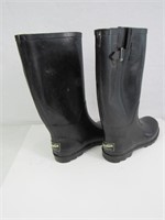 Women's "Austin" Black Rain Boots Size 9
