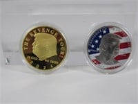2024 & American Flag Donald Trump Coins