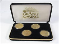 Grand Casino Collector Coins in Case