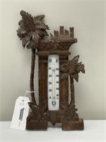 Black Forest Carved Thermometer