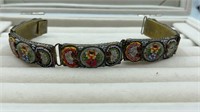 Antique Murano Glass Mosaic Bracelet