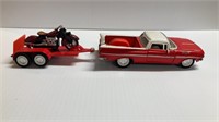 1959 ELCAMINO WITH TRAILER AND MOTORCYCLE 11.5 ' L