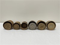 6 Antique Wooden Butter Stamps