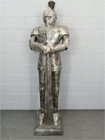 Metal Suit Of Armor Statue