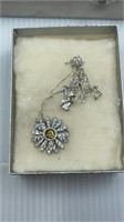 Beautiful Swarovski Crystal Necklace & Pendant