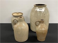 4 Pieces of Antique Stoneware