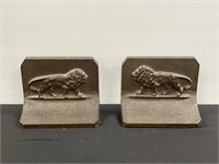 Pair of Bradley & Hubbard Lion Bookends