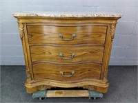 Solid Wood - Marble Top Cabinet / Console