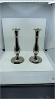 New Stainless Steel Candle Holders 9" High