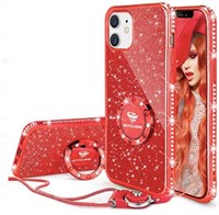 IPHONE 13 MINI CASE, BLING (RED)