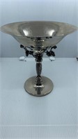 Godinger Pedestal Bowl Grape Design 7.75" High