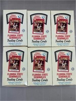 6 BOXES Florida State Collegiate Trading Cards