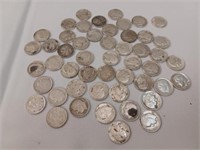1 Roll of 50 Roosevelt Silver Dimes