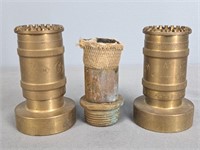 Vintage Brass Fire Hose Nozzles