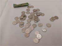 1 Roll 50 Roosevelt Silver Dimes