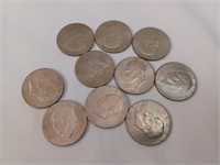 10 Eisenhower Dollars