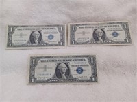 3-1957 One Dollar Silver Certificates