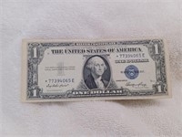 1935 One Dollar Star Note Silver Certificate