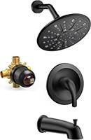EMBATHER Black Shower Faucet Set