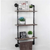 Industrial Pipe Bathroom Wall Mounted Shelves