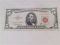 1963 Five Dollar Red Seal