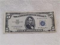 1953 Five Dollar Red Seal