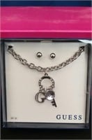 New Guess 16" Necklace & Earring Set