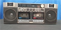Sears AM/FM Double Cassette Stereo-works