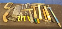 Box Assorted Tools,Hammers,Saws,Snips,Misc.