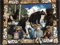 6 BOYDS COLLECTIBLE BEARS Bear quilted WALL Hang
