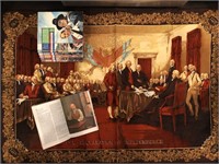 WALL HANGING Declaration of Independence & books