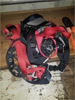 Two sets of safety harnesses and a extra piece
